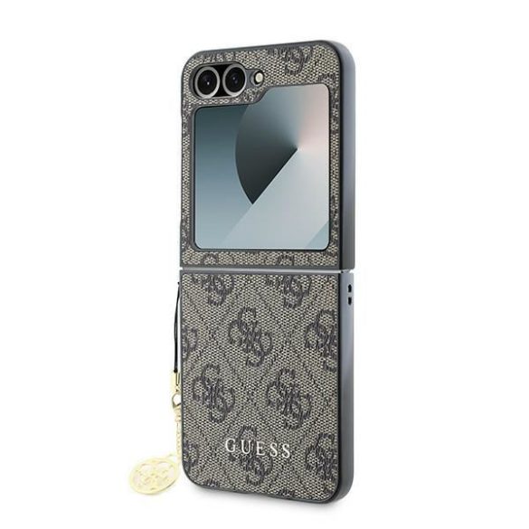 Guess GUHCZF6GF4GBR 4G Charm tok Samsung Galaxy Z Flip6 F741 - barna