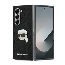   Karl Lagerfeld KLHCZFD6PGKSKIHK Saffiano Monogram Head Pin tok Samsung Galaxy Z Fold6 F956 - fekete