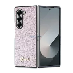  Guess GUHCZFD6HGGSHP 4G Glitter Script keménytok Samsung Galaxy Z Fold6 F956 - rózsaszín