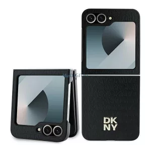 DKNY DKHCZF6PSHRPSK Repeat Pattern Stack Logo tok Samsung Galaxy Z Flip6 F741 - fekete