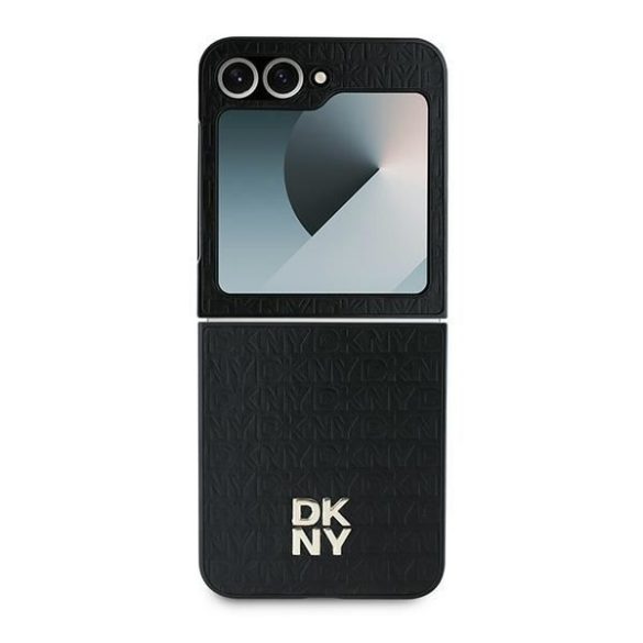 DKNY DKHCZF6PSHRPSK Repeat Pattern Stack Logo tok Samsung Galaxy Z Flip6 F741 - fekete