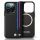 BMW BMHMP16L23PUTRK M Meshed Tricolor Stripes MagSafe tok iPhone 16 Pro - fekete