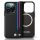 BMW BMHMP16X23PUTRK M Meshed Tricolor Stripes MagSafe tok iPhone 16 Pro Max - fekete