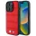 BMW BMHMP16L23PUSPR M Perforated And Stitched Line MagSafe tok iPhone 16 Pro - piros