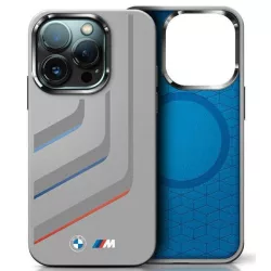  BMW BMHMP16X23SLIG Silicone Turning Lines MagSafe-kompatibilis keménytok iPhone 16 Pro Max - szürke