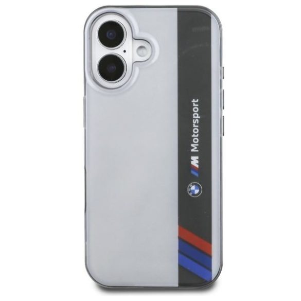 BMW BMHCP16S23HTFEG Motosport IML Vertical Stripe tok iPhone 16 - szürke