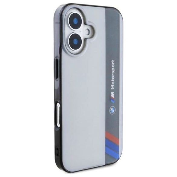 BMW BMHCP16S23HTFEG Motosport IML Vertical Stripe tok iPhone 16 - szürke