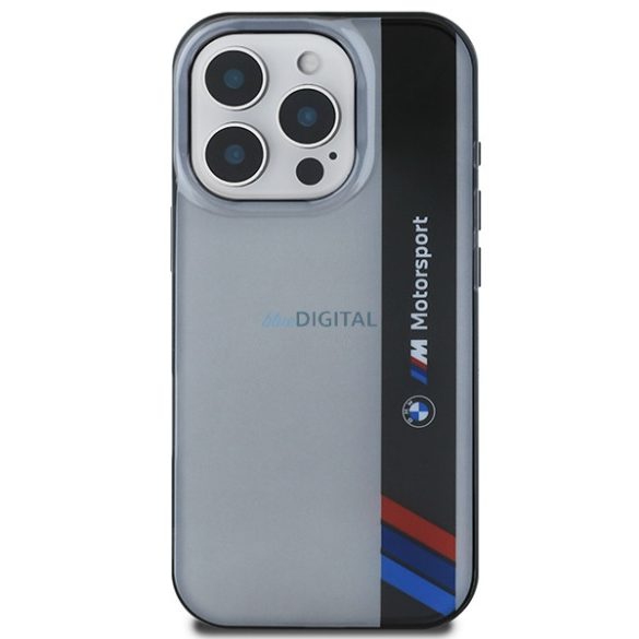 BMW BMHCP16L23HTFEG Motosport IML Vertical Stripe tok iPhone 16 Pro - szürke