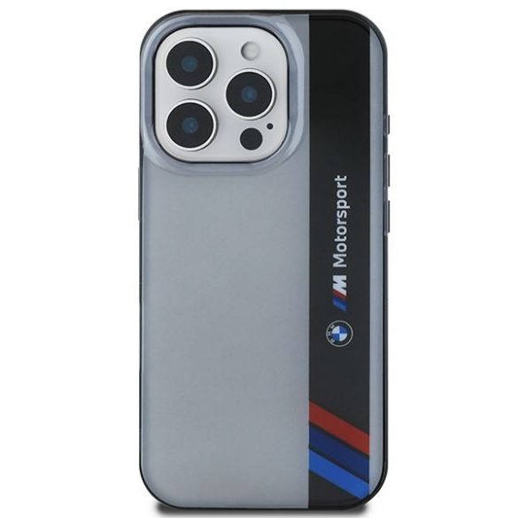 BMW BMHCP16L23HTFEG Motosport IML Vertical Stripe tok iPhone 16 Pro - szürke
