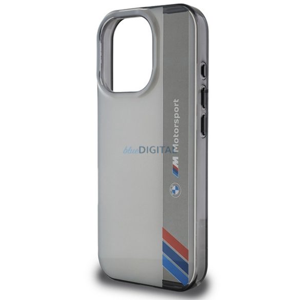 BMW BMHCP16L23HTFEG Motosport IML Vertical Stripe tok iPhone 16 Pro - szürke