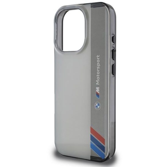 BMW BMHCP16L23HTFEG Motosport IML Vertical Stripe tok iPhone 16 Pro - szürke