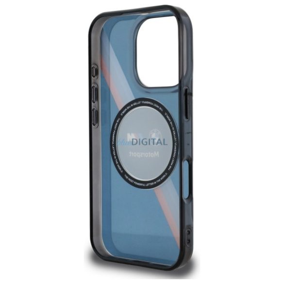 BMW BMHMP16L23HTPUV Motosport IML Circle MagSafe tok iPhone 16 Pro - tengerészkék