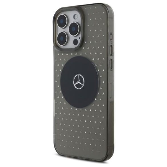 Mercedes MEHMP16L23HCPK MB Case Star Pattern keménytok iPhone 16 Pro - fekete