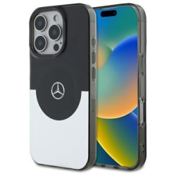   Mercedes MEHMP16L23HBIGK Double Layer BiColor MagSafe-kompatibilis keménytok iPhone 16 Pro - fekete