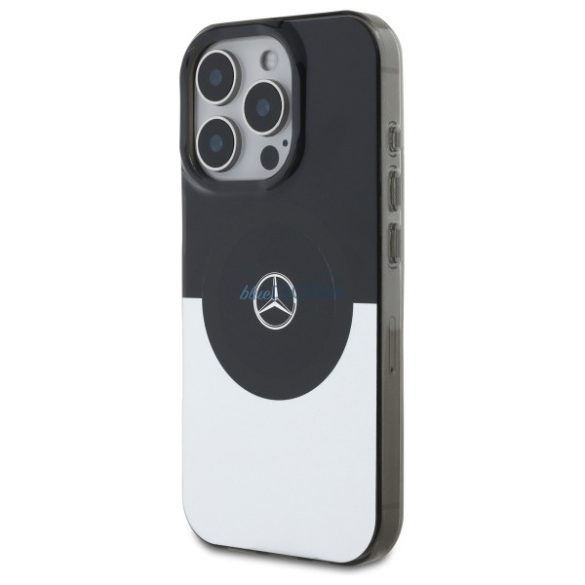 Mercedes MEHMP16L23HBIGK Double Layer BiColor MagSafe-kompatibilis keménytok iPhone 16 Pro - fekete