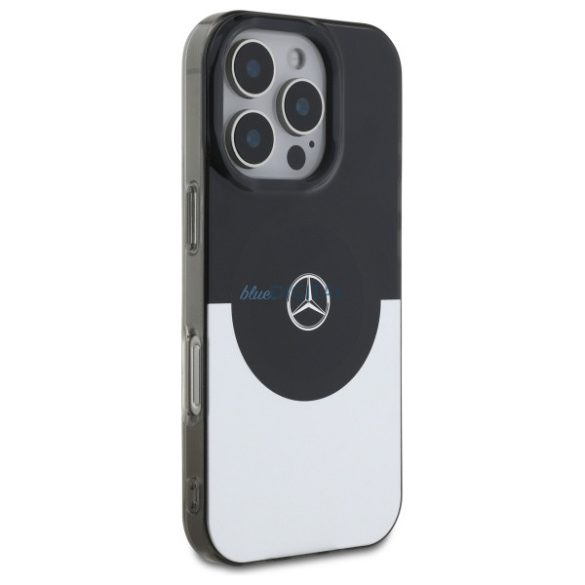 Mercedes MEHMP16L23HBIGK Double Layer BiColor MagSafe-kompatibilis keménytok iPhone 16 Pro - fekete