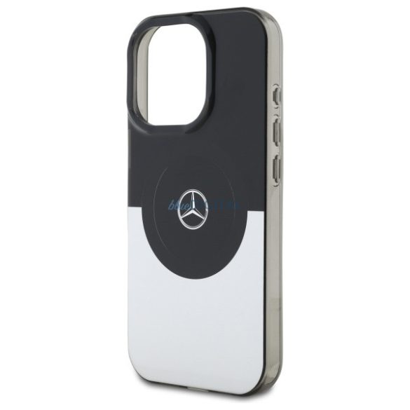 Mercedes MEHMP16L23HBIGK Double Layer BiColor MagSafe-kompatibilis keménytok iPhone 16 Pro - fekete