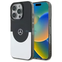   Mercedes MEHMP16X23HBIGK Double Layer BiColor MagSafe-kompatibilis keménytok iPhone 16 Pro - fekete