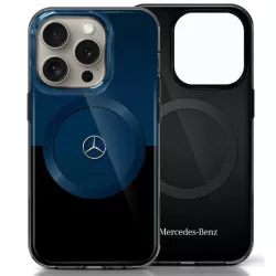   Mercedes MEHMP16X23HBIKV MB Double Layer BiColor MagSafe-kompatibilis keménytok iPhone 16 Pro Max - fekete