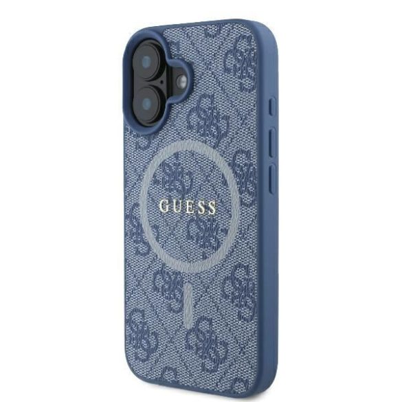 Guess GUHMP16SG4GFRB 4G Ring Classic Logo MagSafe keménytok iPhone 16 - kék