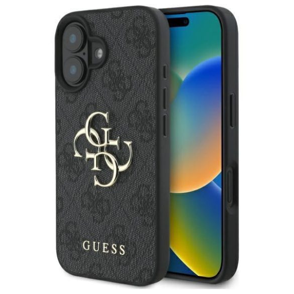 Guess GUHCP16M4GMGGR 4G Big Logo keménytok iPhone 16 Plus - fekete