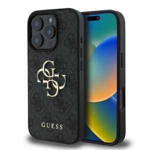 Guess GUHCP16X4GMGGR 4G Big Logo keménytok iPhone 16 Pro Max - fekete