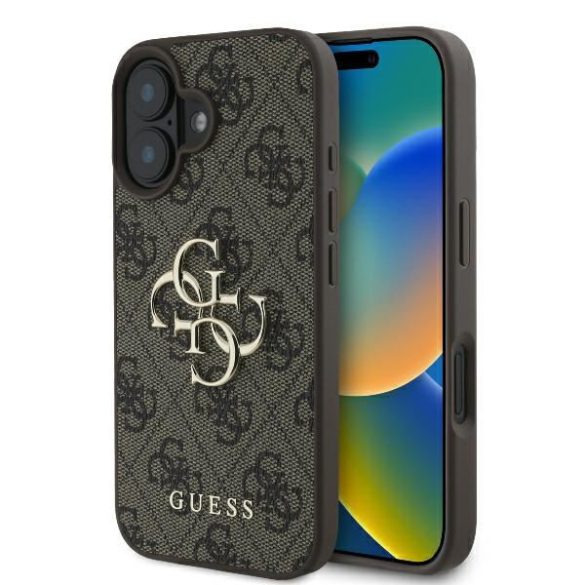 Guess GUHCP16S4GMGBR 4G Big Logo keménytok iPhone 16 - barna