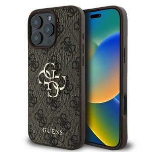 Guess GUHCP16L4GMGBR 4G Big Logo keménytok iPhone 16 Pro - barna