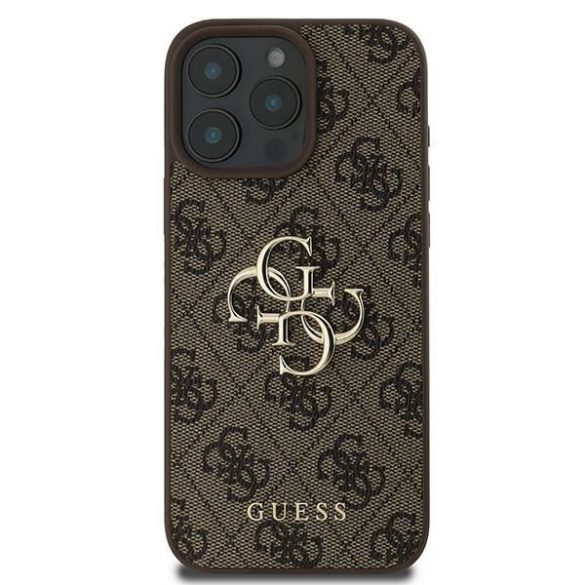 Guess GUHCP16L4GMGBR 4G Big Logo keménytok iPhone 16 Pro - barna