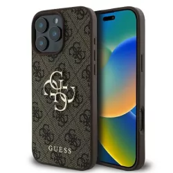   Guess GUHCP16X4GMGBR 4G Big Logo keménytok iPhone 16 Pro Max - barna
