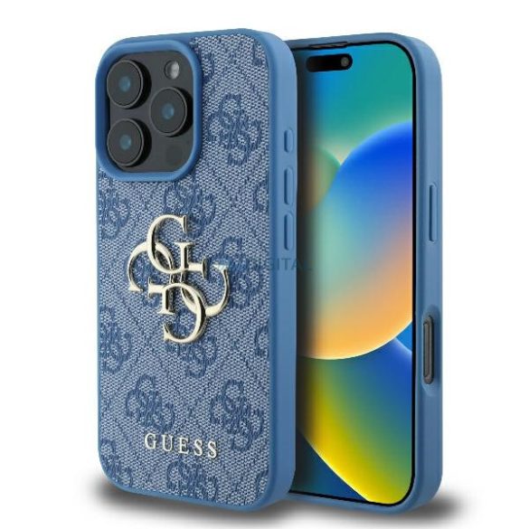 Guess GUHCP16L4GMGBL 4G Big Logo keménytok iPhone 16 Pro - kék