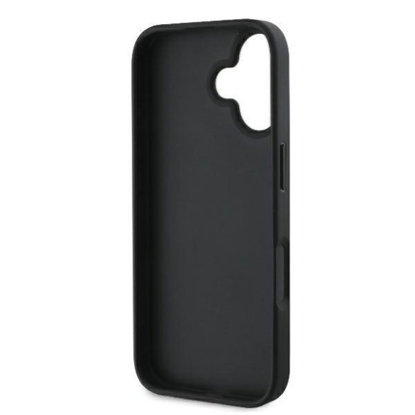 Guess GUHCP16MHG4SGK Fixed Glitter Big 4G keménytok iPhone 16 Plus - fekete