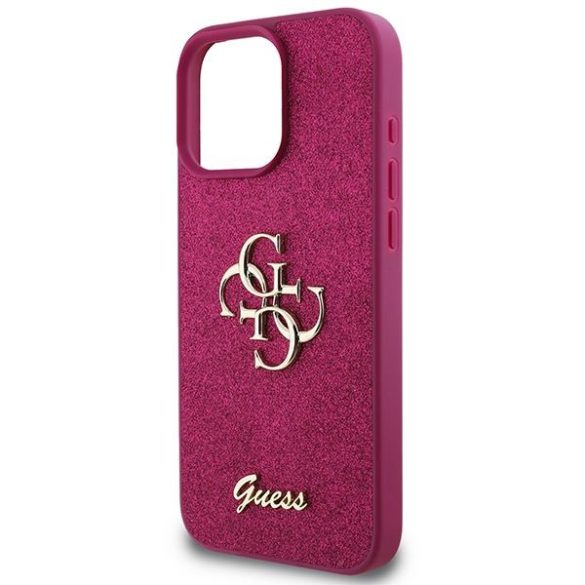 Guess GUHCP16LHG4SGU Glitter Script Big 4G keménytok iPhone 16 Pro - lila