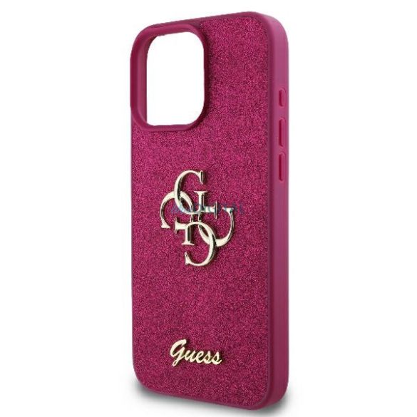 Guess GUHCP16XHG4SGU Fixed Glitter Big 4G keménytok iPhone 16 Pro Max - lila