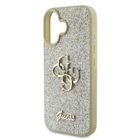 Guess GUHCP16MHG4SGD Fixed Glitter Big 4G keménytok iPhone 16 Plus - arany színű