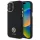 Guess GUHCP16SM4DGPK Silicone Logo Strass 4G keménytok iPhone 16 - fekete