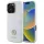 Guess GUHCP16LM4DGPH Silicone Logo Strass 4G keménytok iPhone 16 Pro - fehér