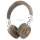 Guess GUBH70PGTSPSW Grained Classic Round Shape bluetooth vezeték nélküli fejhallgató ENC - barna
