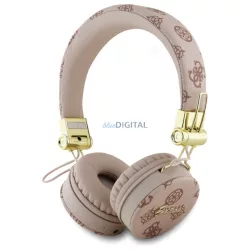   Guess GUBH70EPOSMW Peony Script Round Shape bluetooth vezeték nélküli fejhallgató ENC - barna