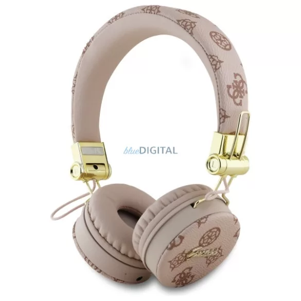 Guess GUBH70EPOSMW Peony Script Round Shape bluetooth vezeték nélküli fejhallgató ENC - barna