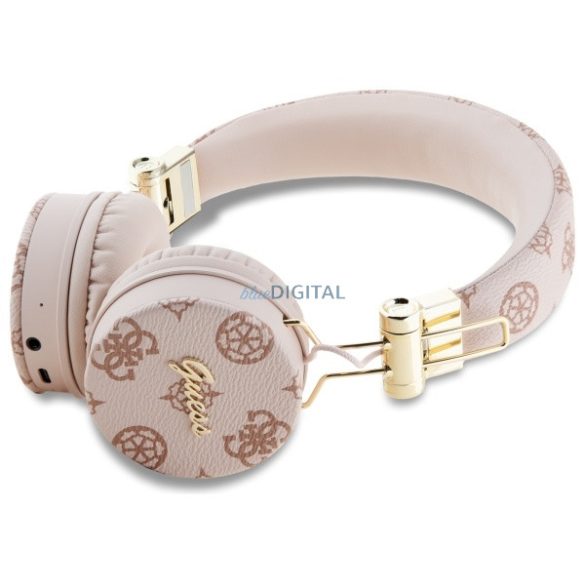 Guess GUBH70EPOSMW Peony Script Round Shape bluetooth vezeték nélküli fejhallgató ENC - barna