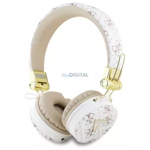 Guess GUBH70E4PTMH 4G Triangle Round Shape bluetooth vezeték nélküli fejhallgató ENC - fehér