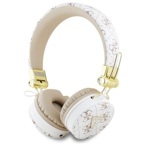 Guess GUBH70E4PTMH 4G Triangle Round Shape bluetooth vezeték nélküli fejhallgató ENC - fehér