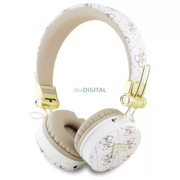 Guess GUBH70E4PTMH 4G Triangle Round Shape bluetooth vezeték nélküli fejhallgató ENC - fehér