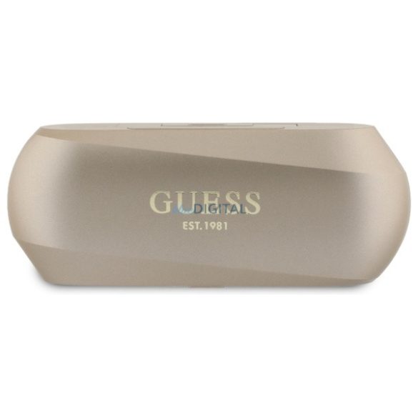 Guess GUTWSC2MCDSD Elongated Metalic Printed Logo TWS Bluetooth vezeték nélküli fülhallgató - arany színű