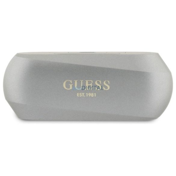 Guess GUTWSC2MCDSE Elongated Metalic Printed Logo TWS Bluetooth vezeték nélküli fülhallgató - tópszürke