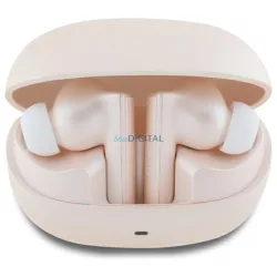   Guess GUTWST88MCTGP Capsule Printed Logo TWS Bluetooth vezeték nélküli fülhallgató - rózsaszín
