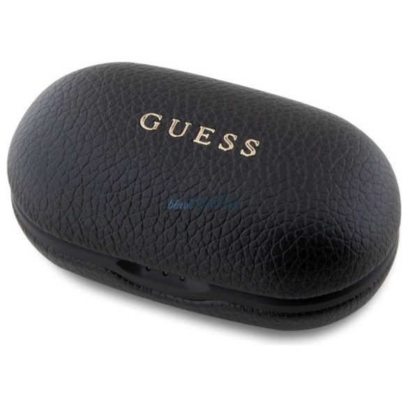 Guess GUTWSPGTSPSK Grained Classic Logo TWS Bluetooth vezeték nélküli fülhallgató - fekete