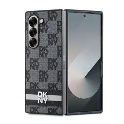   DKNY DKHCZFD6PCPTSSK Chequered Pattern Printed Stripes tok Samsung Galaxy Z Fold6 F956 - fekete