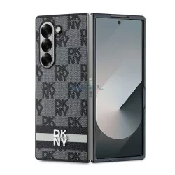   DKNY DKHCZFD6PCPTSSK Chequered Pattern Printed Stripes tok Samsung Galaxy Z Fold6 F956 - fekete